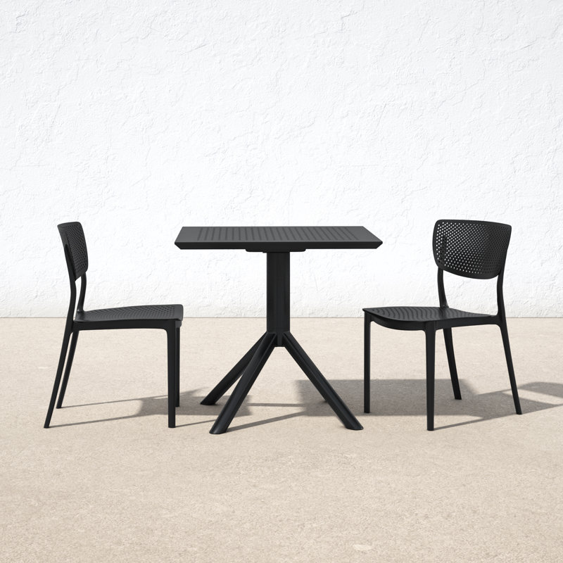 AllModern Farrah Square 2 Person Outdoor Dining Set & Reviews Wayfair